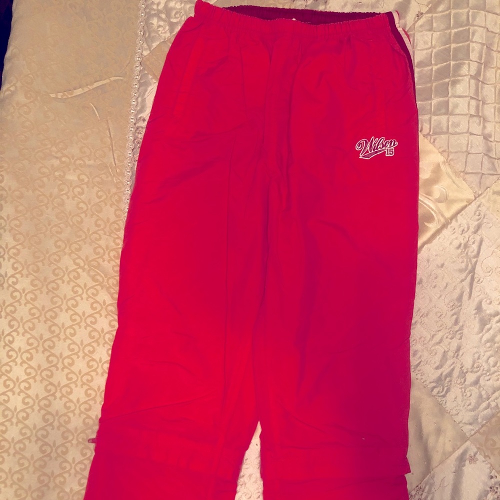 Wilson coral sporty track pants